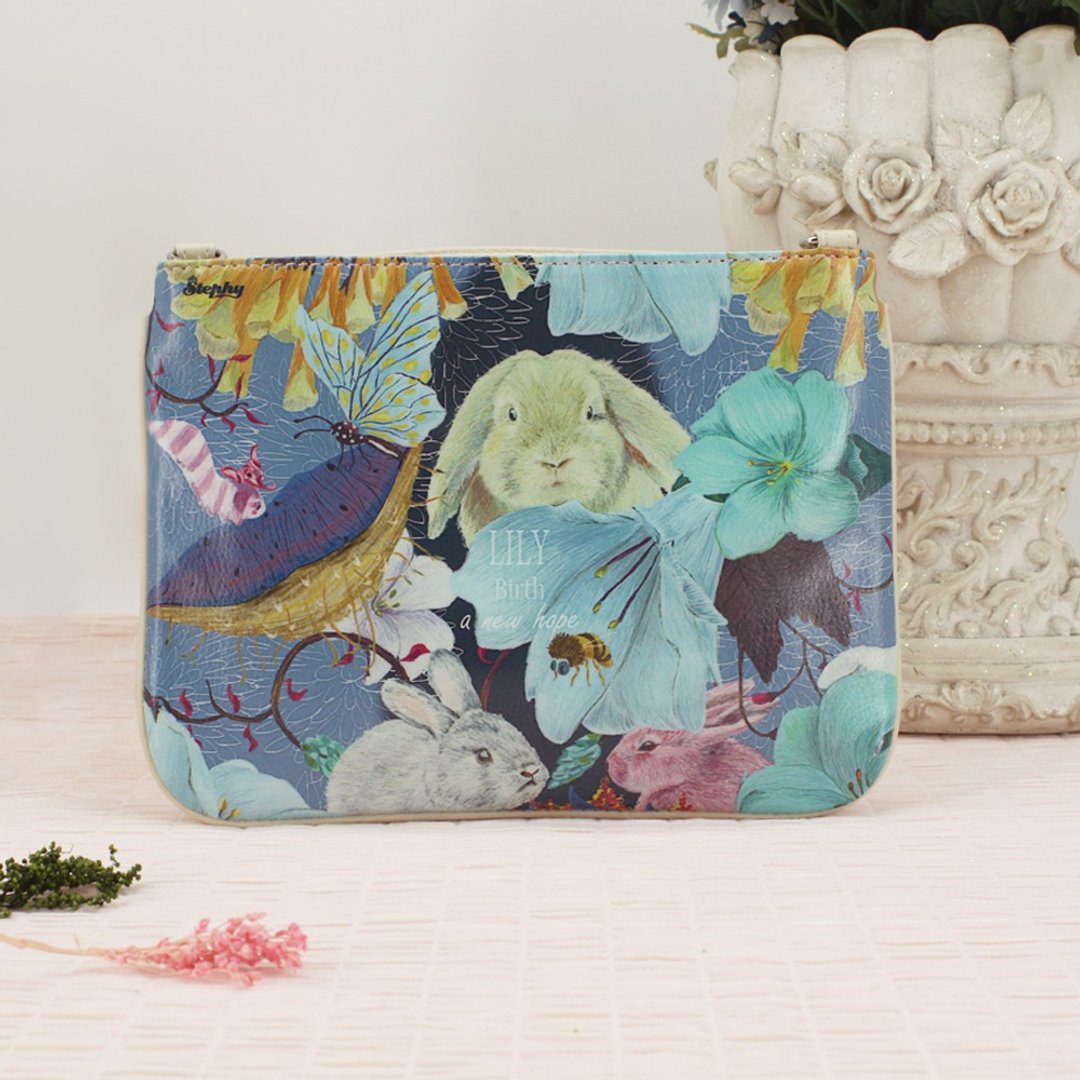 stephy 森林萌兔平板电脑包iPad 包/斜挎包/多层夹包/多用途包FE - 皮夹/钱包 - 环保材料 