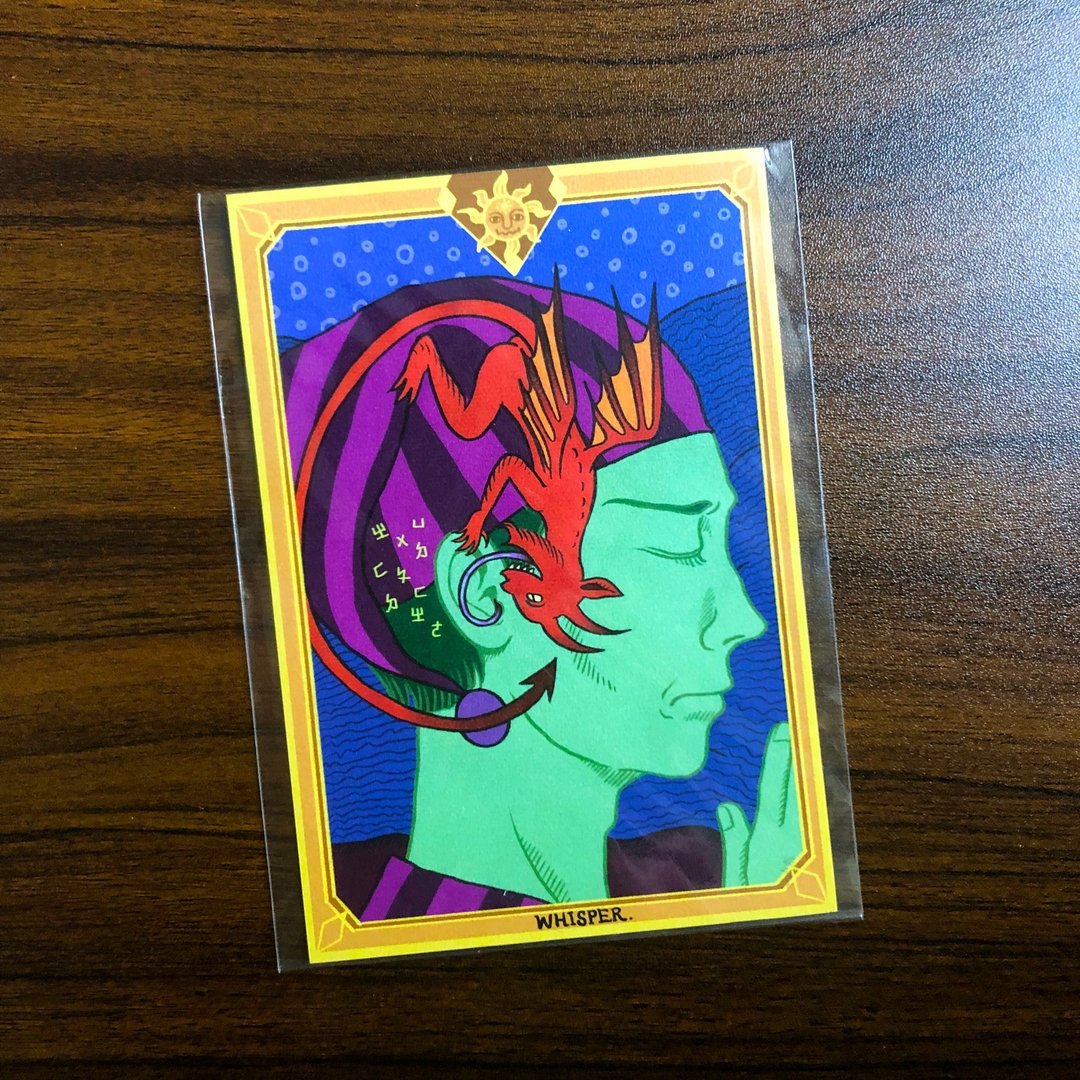 耳语者 // Nightmare系列 - 卡片 - 卡片/明信片 - 纸 蓝色