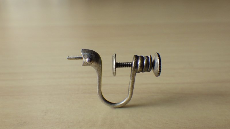 蛇形耳环 - 耳环/耳夹 - 其他金属 银色