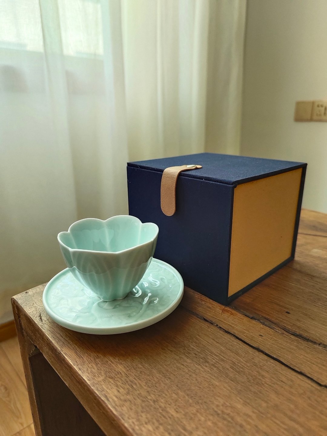 景德镇陶瓷主人杯碟套装中式茶杯礼盒送礼品杯托 - 茶具/茶杯 - 瓷 