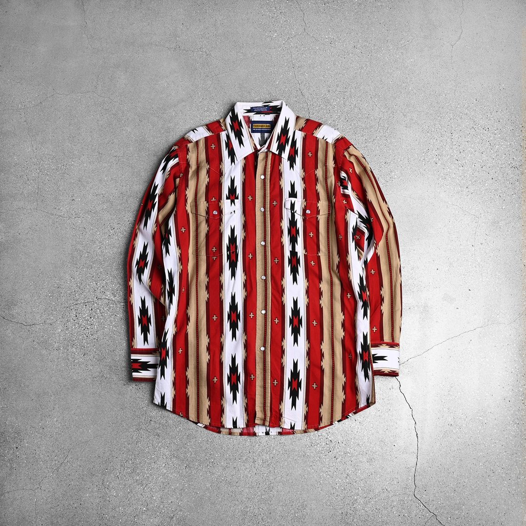 Vintage Shirt 图腾衬衫 / Vintage 古着 - 男装衬衫 - 其他材质 多色