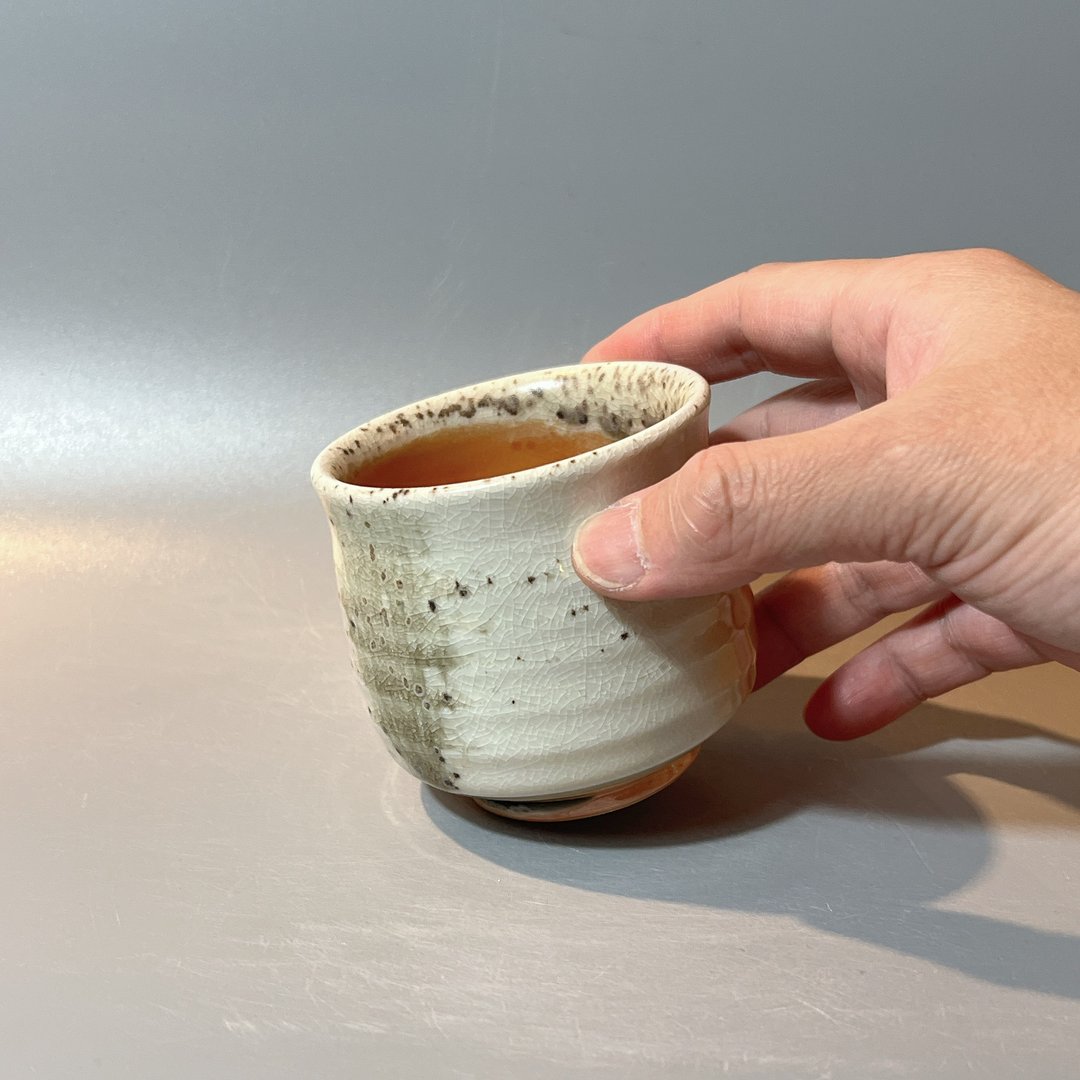 柴烧纯瓷土主人杯 / 螺旋纹系列 / 小平凡手作 - 茶具/茶杯 - 陶 