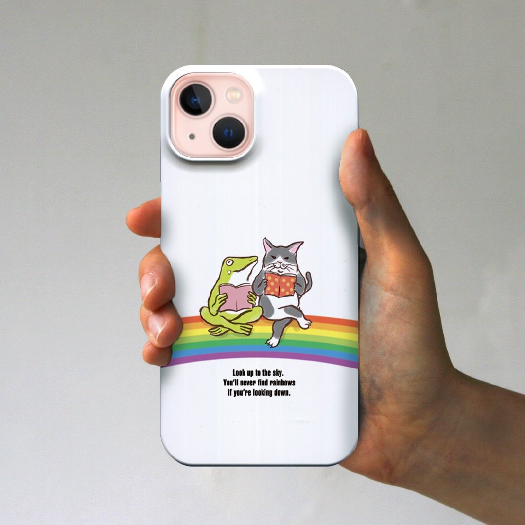 On the Rainbow Smartphone Case White - 手机壳/手机套 - 塑料 白色