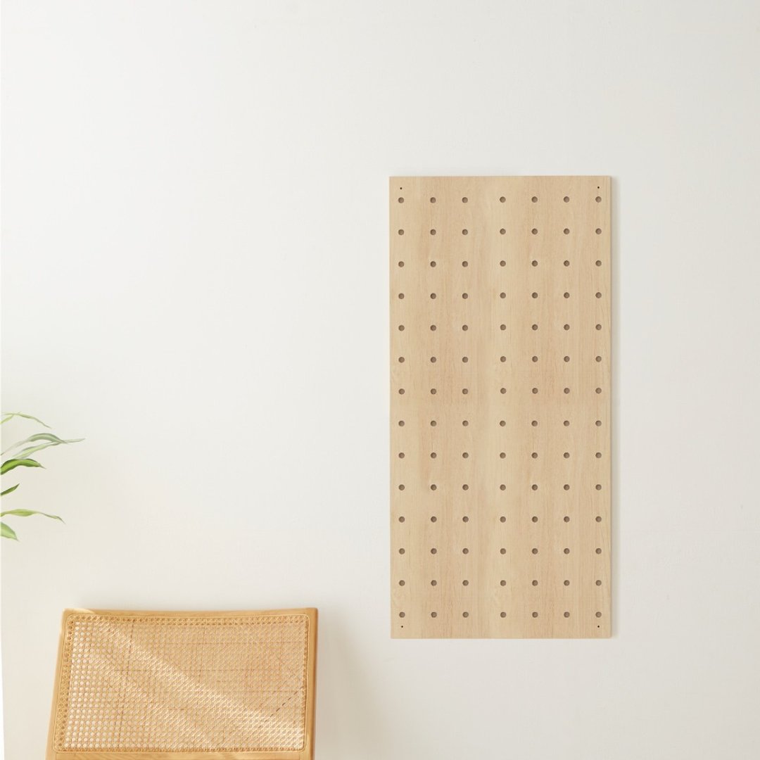 MIT创意洞洞板壁挂置物架60x120cm(赠配件3入组) - 置物架/篮子 - 木头 金色