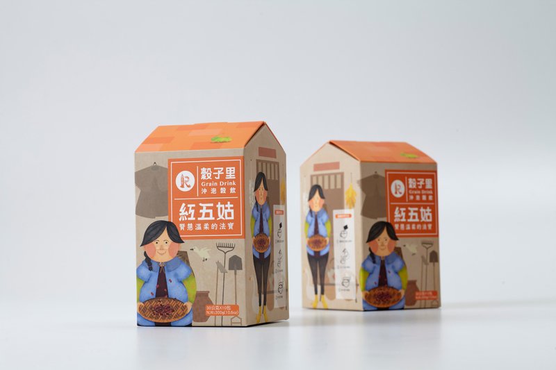 谷子里红五姑 - 谷物麦片 - 其他材质 橘色