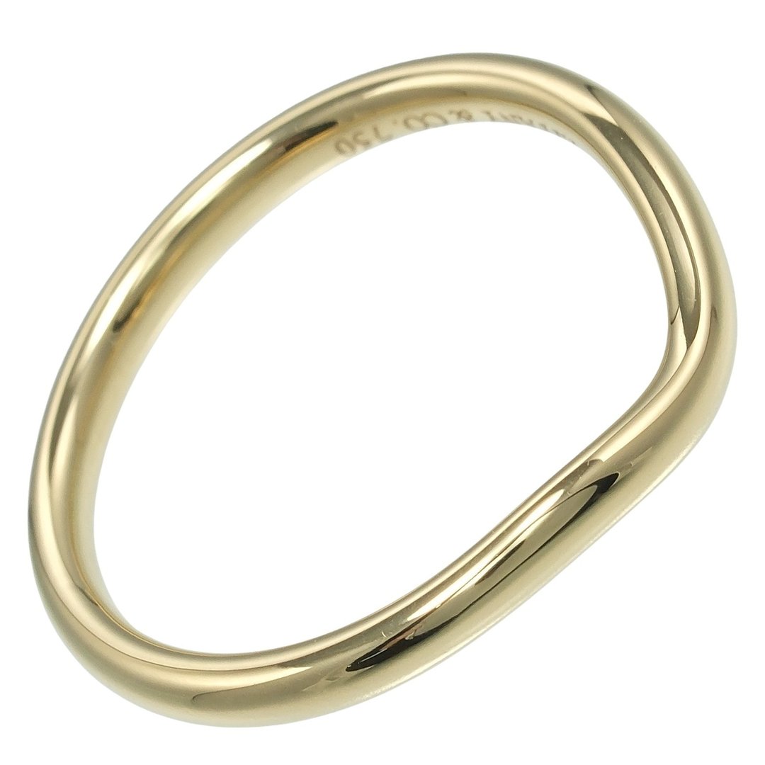 【日本直送】Tiffany 戒指 Curved Band 9.5号 戒指 2mm款式 K18YG 黄K金 约2.2g TIFFANY&Co.【中古】A级 - 戒指 - 贵金属 金色