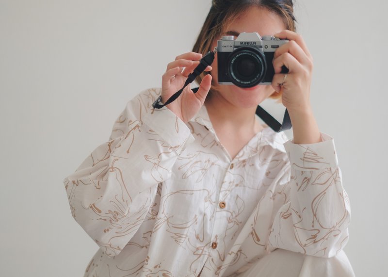 2ways2days shirt : Golden Pear - 女装衬衫 - 棉．麻 白色