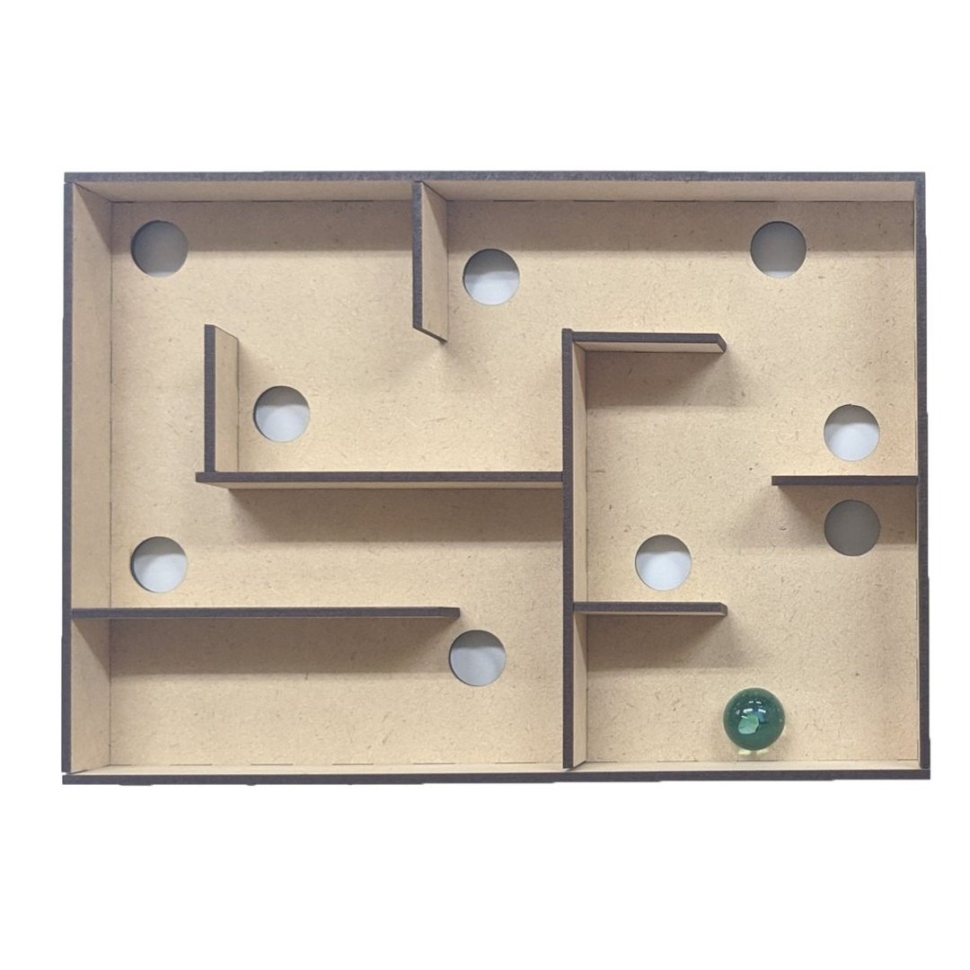 DIY组装弹珠台 C款平衡弹珠台 摇动弹珠台 木质玩具 夜市童玩 - 零件/散装材料/工具 - 木头 多色