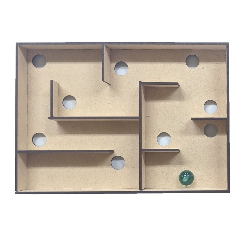 DIY组装弹珠台 C款平衡弹珠台 摇动弹珠台 木质玩具 夜市童玩 - 零件/散装材料/工具 - 木头 多色