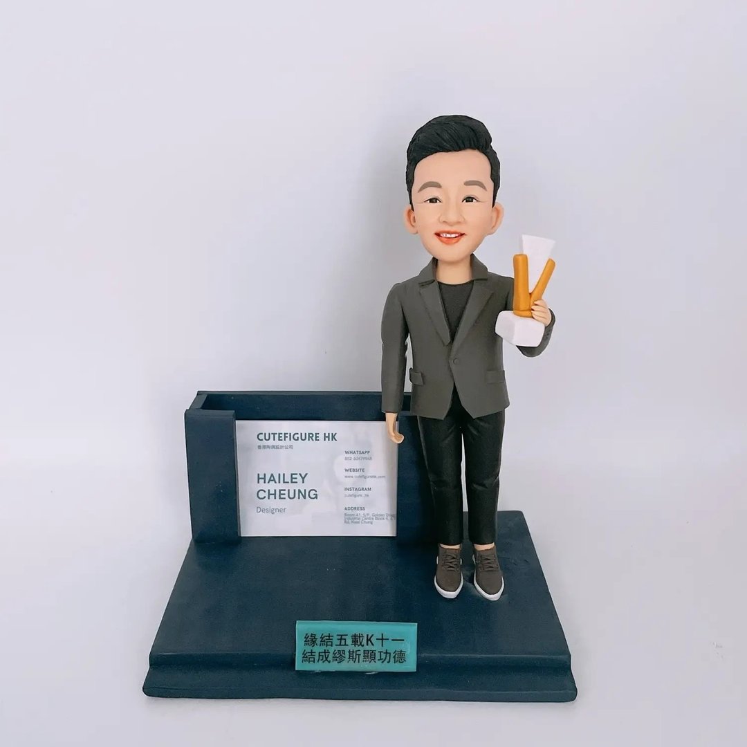 【个性化办公桌卡片座】升职纪念摆件 实用文具礼品 - 陶艺 - 陶 多色