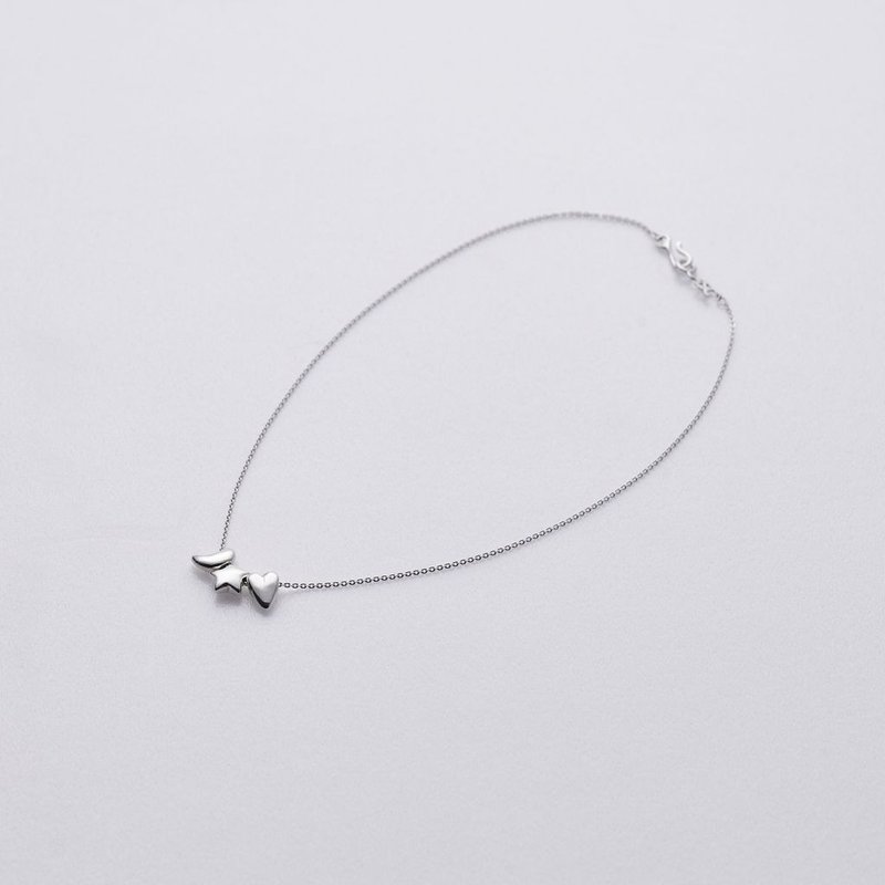 Classic Letter Necklace 经典刻字项链 - 一个坠饰 - 项链 - 纯银 