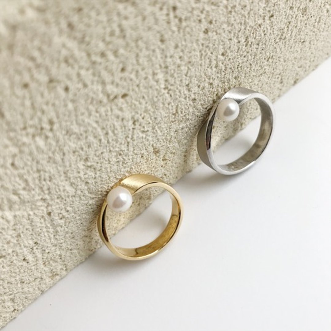 Infinity Ring 1 Silver - 戒指 - 宝石 
