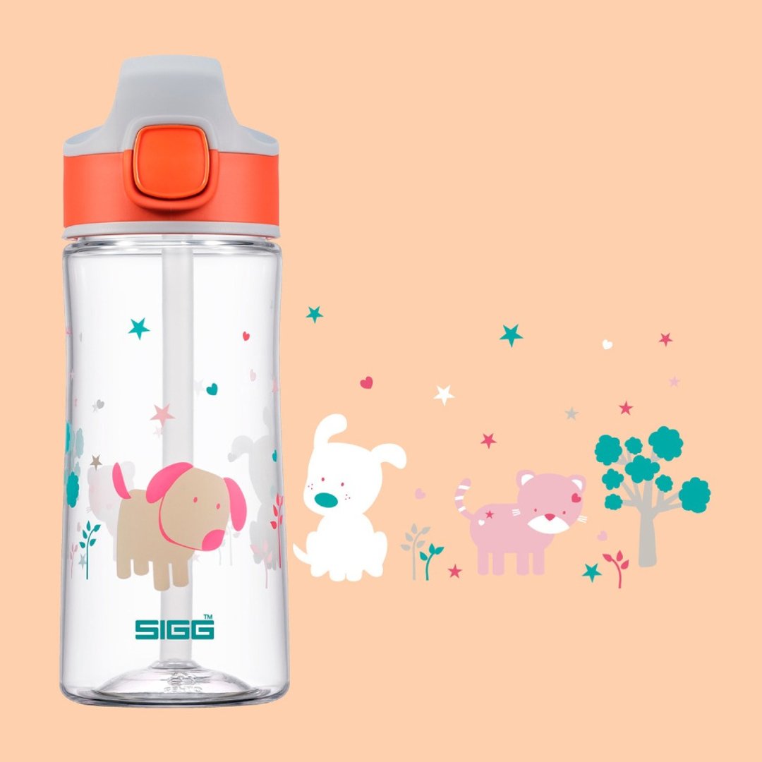 瑞士百年 SIGG Tritan 儿童轻量弹盖冷水瓶 450ml - 保温瓶/保温杯 - 不锈钢 多色