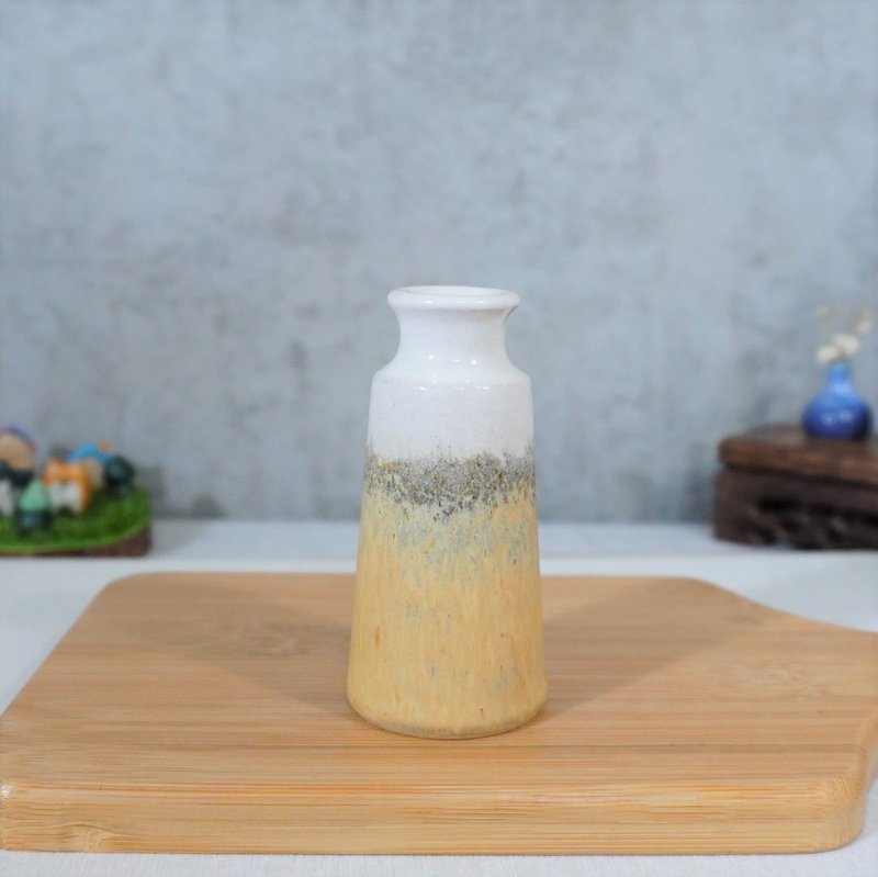 穗雨小高腰花瓶-约8.5CM - 花瓶/陶器 - 陶 多色