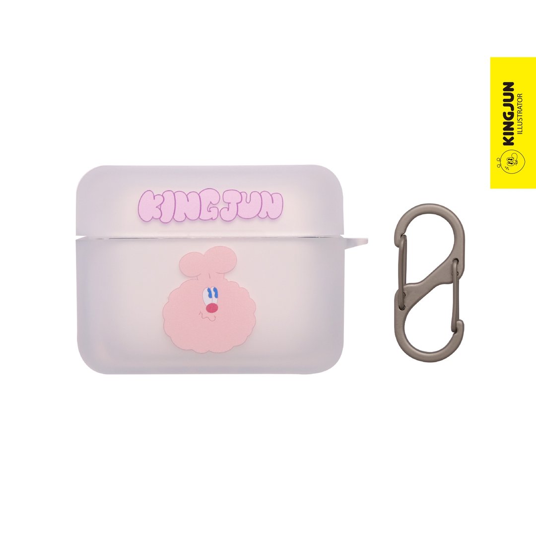 KINGJUN Airpods 冰块耳机壳 蠢兔 - 耳机收纳 - 塑料 透明