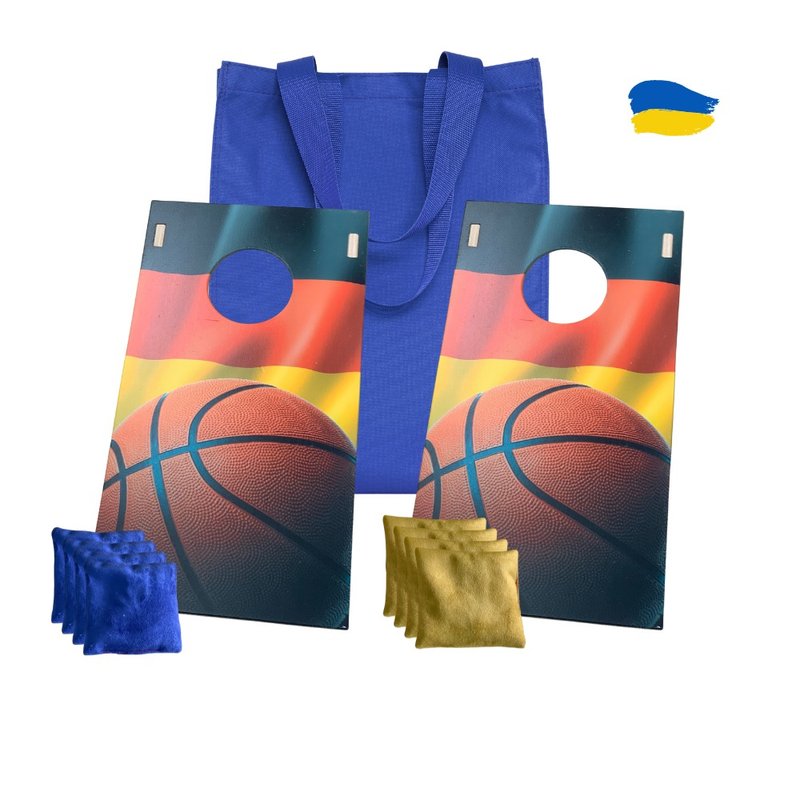 2 件套 Cornhole 迷你板，附 8 个抛物袋和手提袋 - 桌游/玩具 - 木头 多色