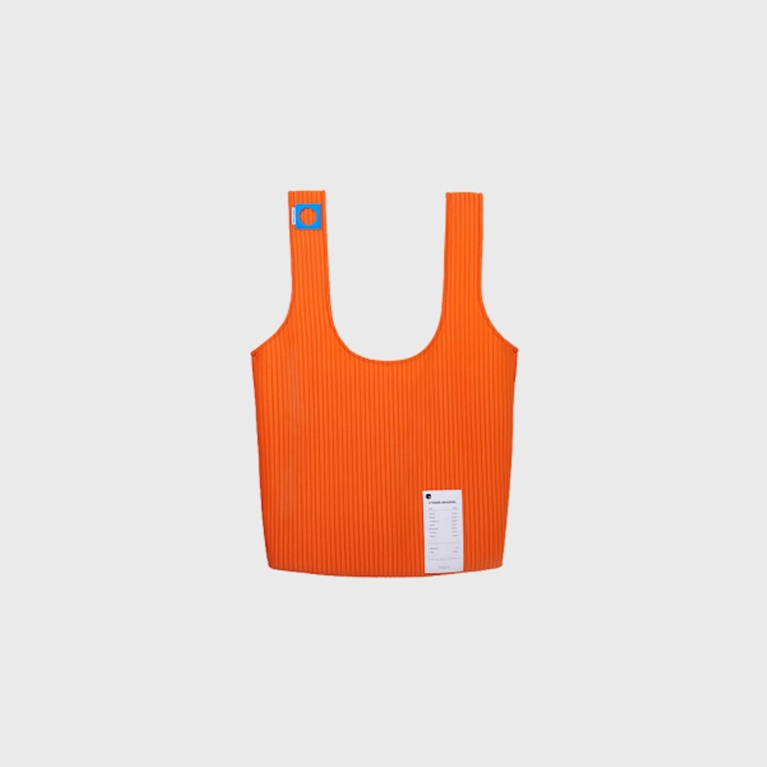 【ITO】购物袋 SHOPPING TOTE 可折叠环保手提托特包轻便太空棉 - 手提包/手提袋 - 棉．麻 橘色