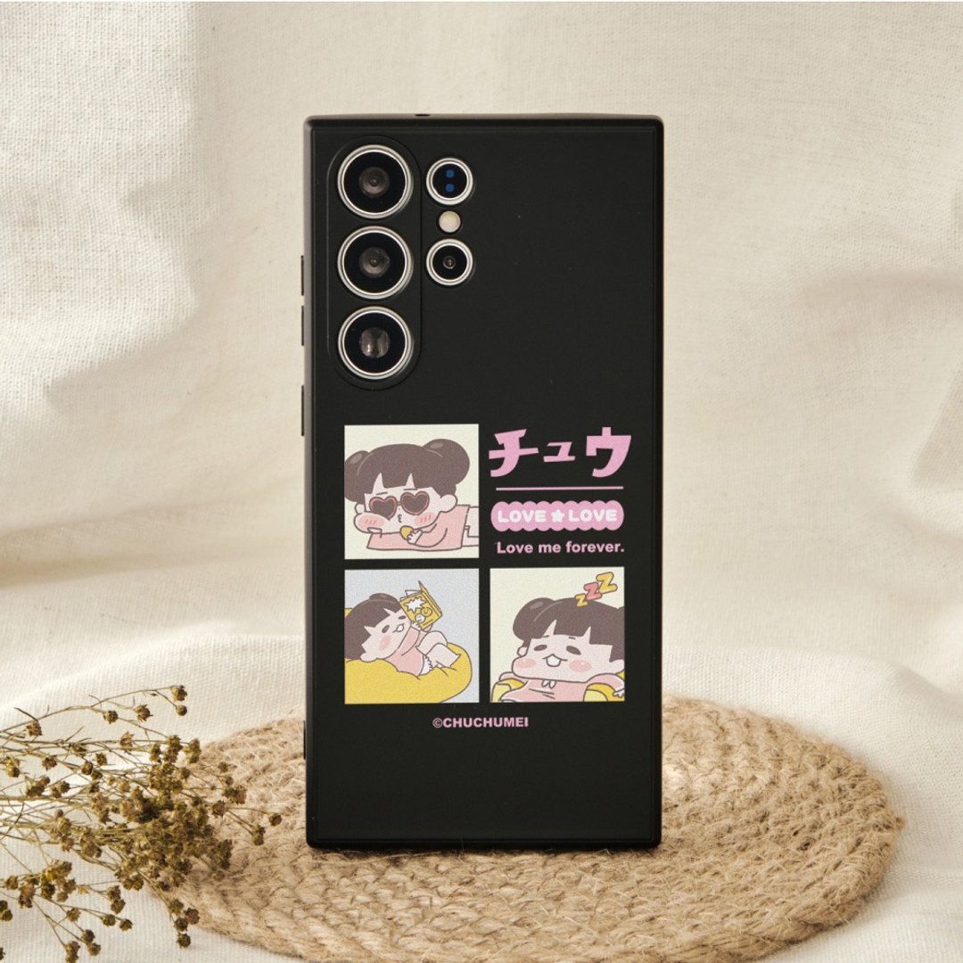 啾啾妹日常生活纯色硅胶SAMSUNG手机壳 - 手机壳/手机套 - 硅胶 多色