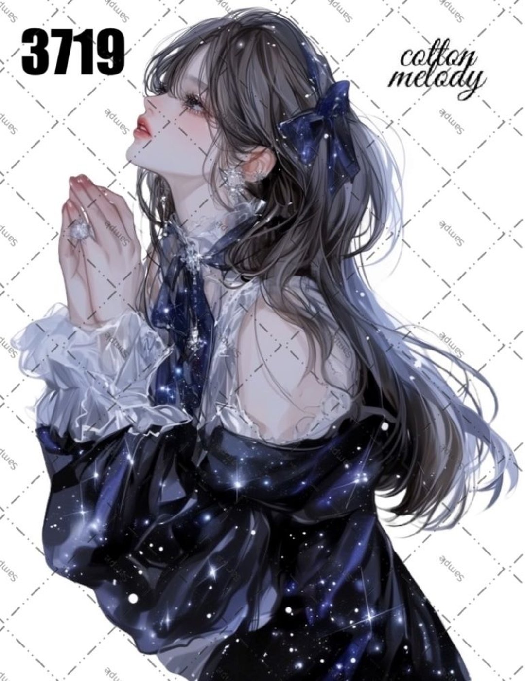 original sticker no.3719 人物贴纸 原创贴纸 原创人物贴纸 装饰贴纸 cotton melody - 贴纸 - 纸 