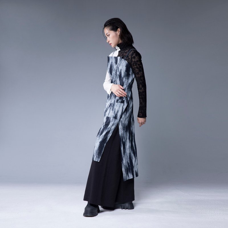 Aman No.71 细肩带平安符咒魔女洋3号 蓝白渲染款 - 洋装/连衣裙 - 其他材质 