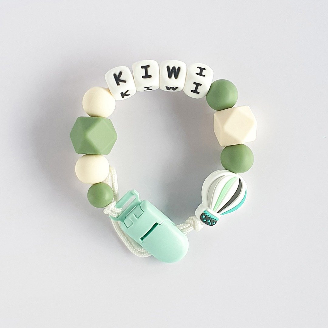 定制化 27厘米 KIWI 热气球 奶嘴链 - 玩具/玩偶 - 其他材质 绿色