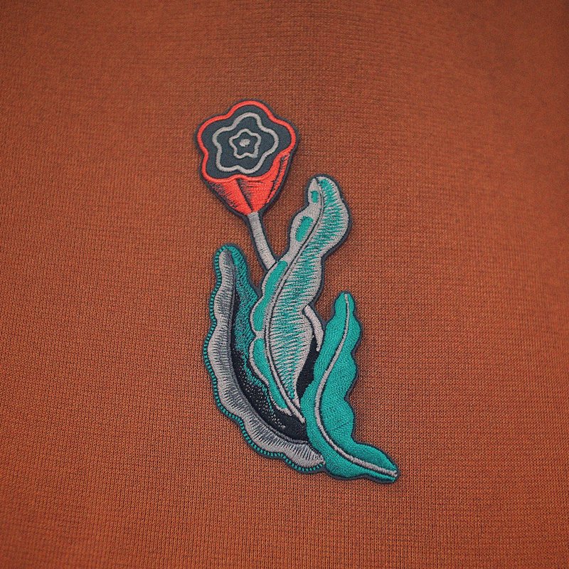FLOWER embroidered patch design - 其他 - 绣线 绿色