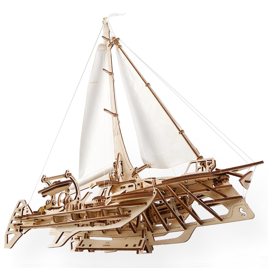 /Ugears/ 乌克兰木制模型 飞翔的霍尔斯号 Trimaran Merihobus - 数码小物 - 木头 