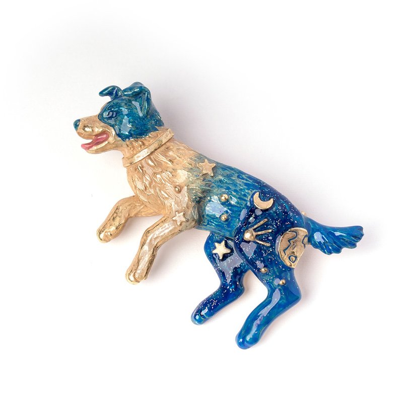 Laika - 胸针 - 其他金属 蓝色