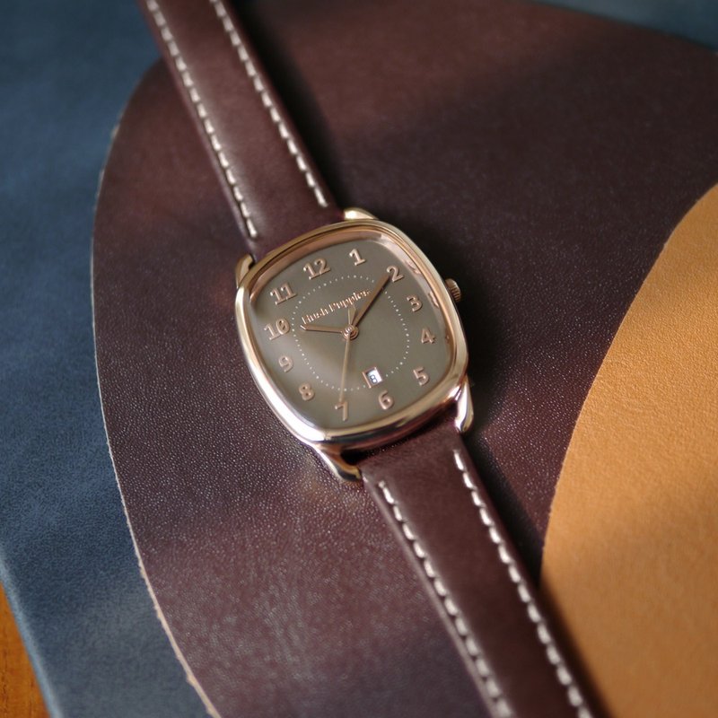 Hush Puppies 简约气质酒桶女表 (HP3899)-咖啡棕 - 女表 - 不锈钢 咖啡色