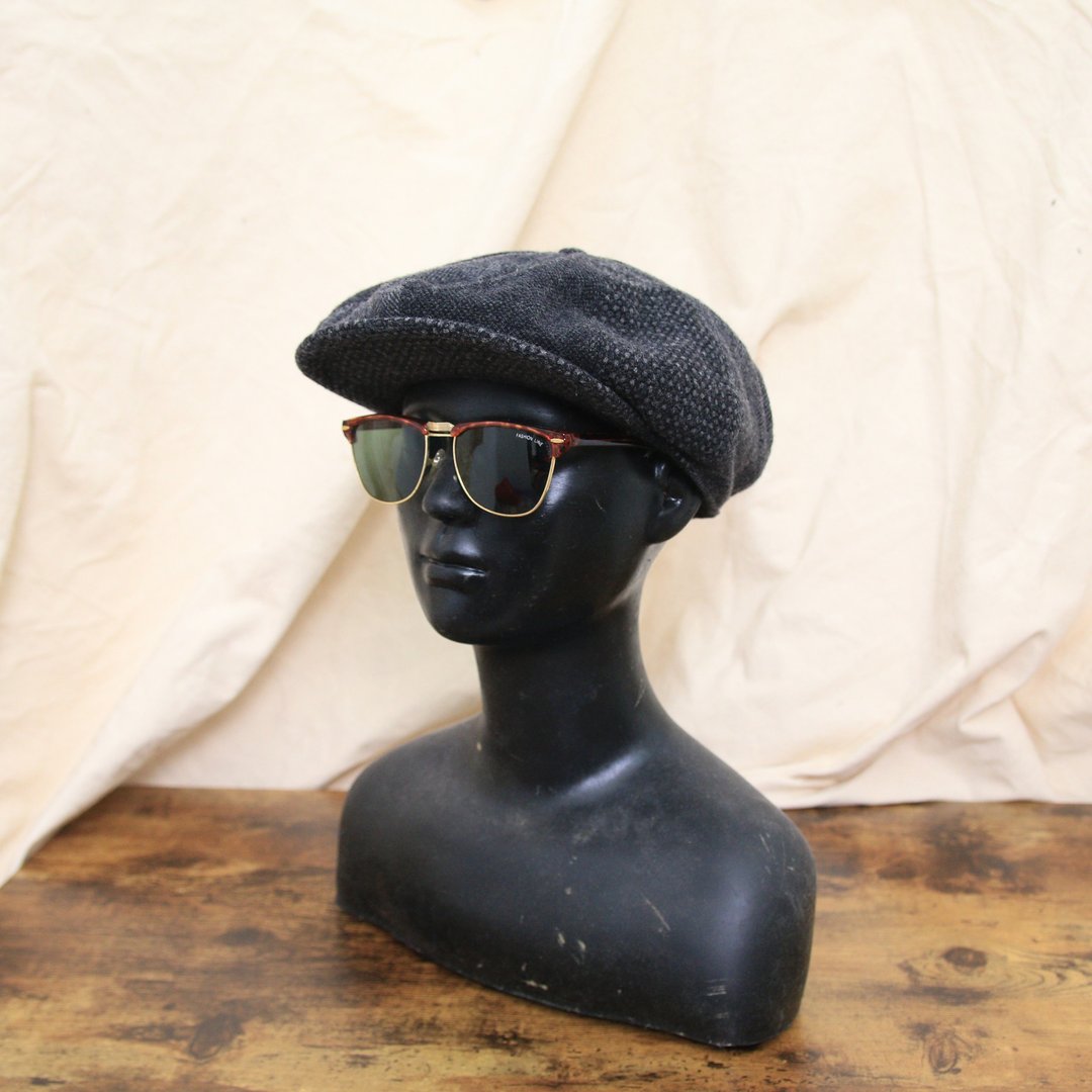 Back to Green:: 复古报童帽 交织纹路  d-45//vintage hat - 帽子 - 棉 