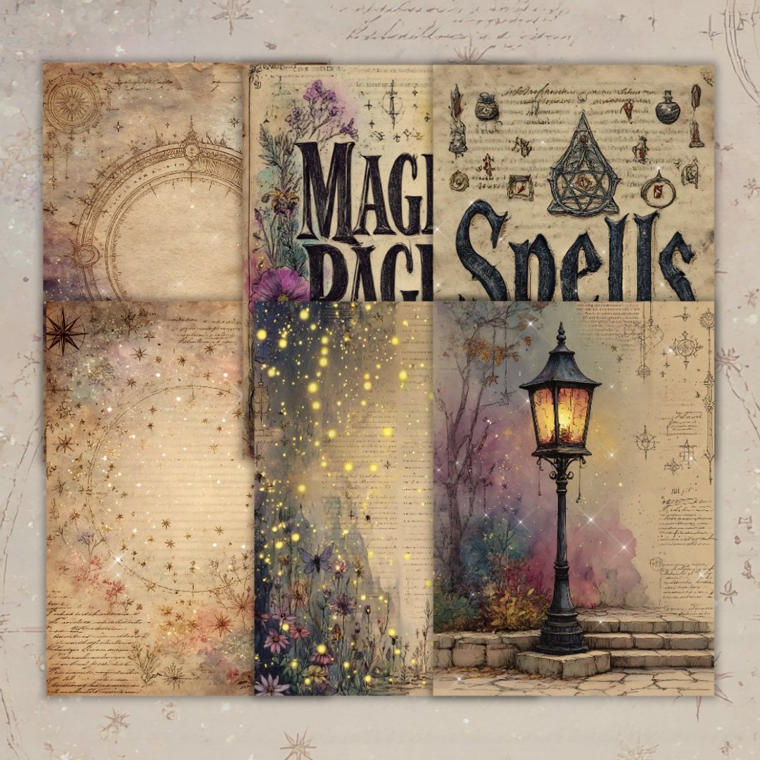 A5尺寸. Summer Magic. 古典纸 - 卡片/明信片 - 纸 咖啡色