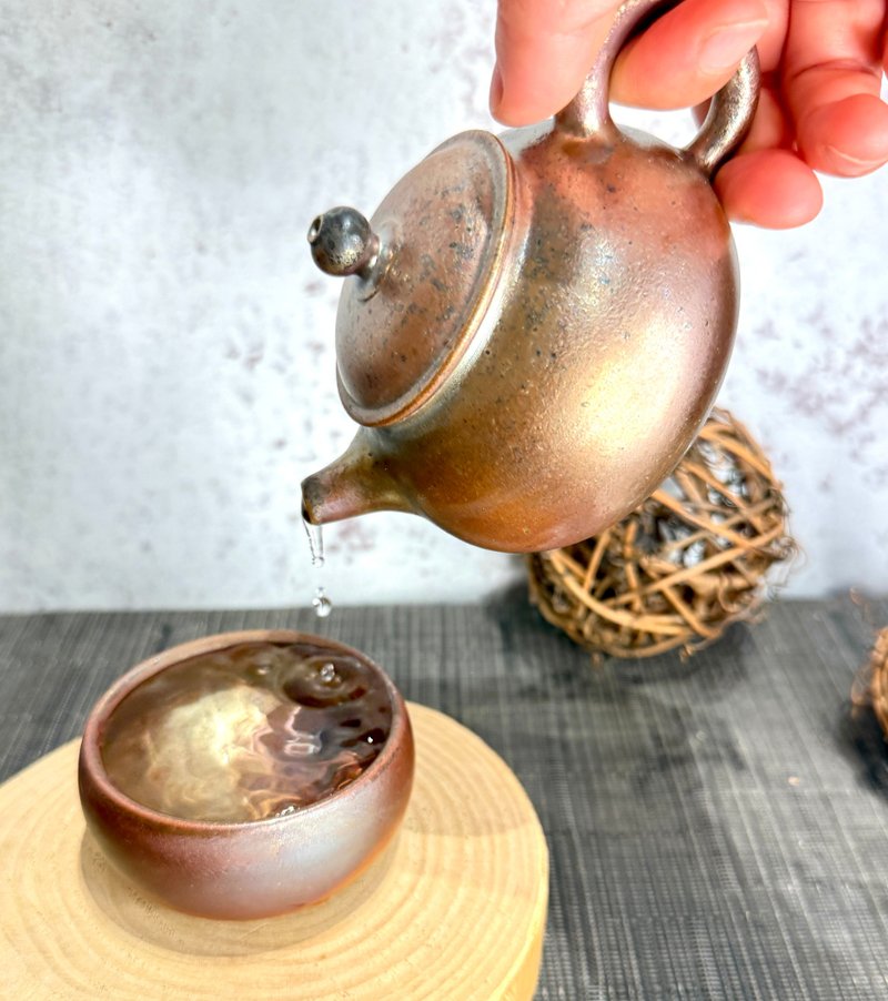 静金柴烧壶 - 茶具/茶杯 - 陶 