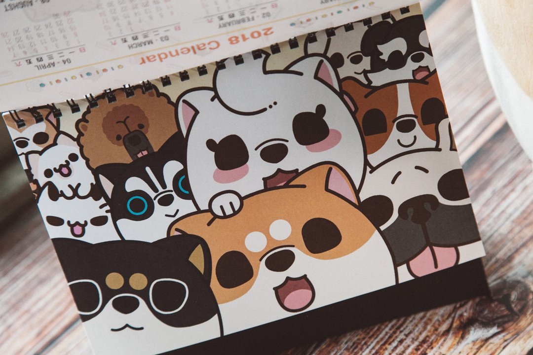 2018 米犬日常桌历 / 柴犬 10入团购优惠价 - 年历/台历 - 纸 多色