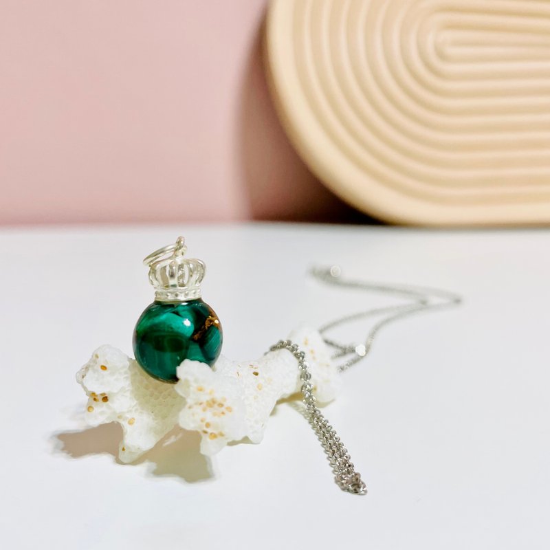 皇冠奥刚项链/开运招财/水晶疗愈/奥刚能量塔/送礼 - 项链 - 半宝石 绿色