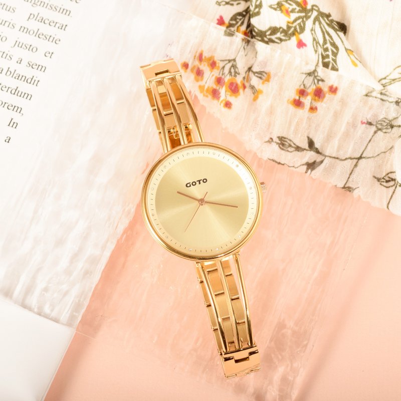 GOTO-Sparkling Lake湖光系列-金 - 女表 - 不锈钢 黄色