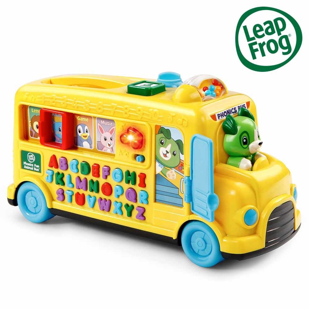 官方直营快速到货 - 仅限寄送台湾【LeapFrog】动物字母发音小巴士 - 玩具/玩偶 - 塑料 黄色