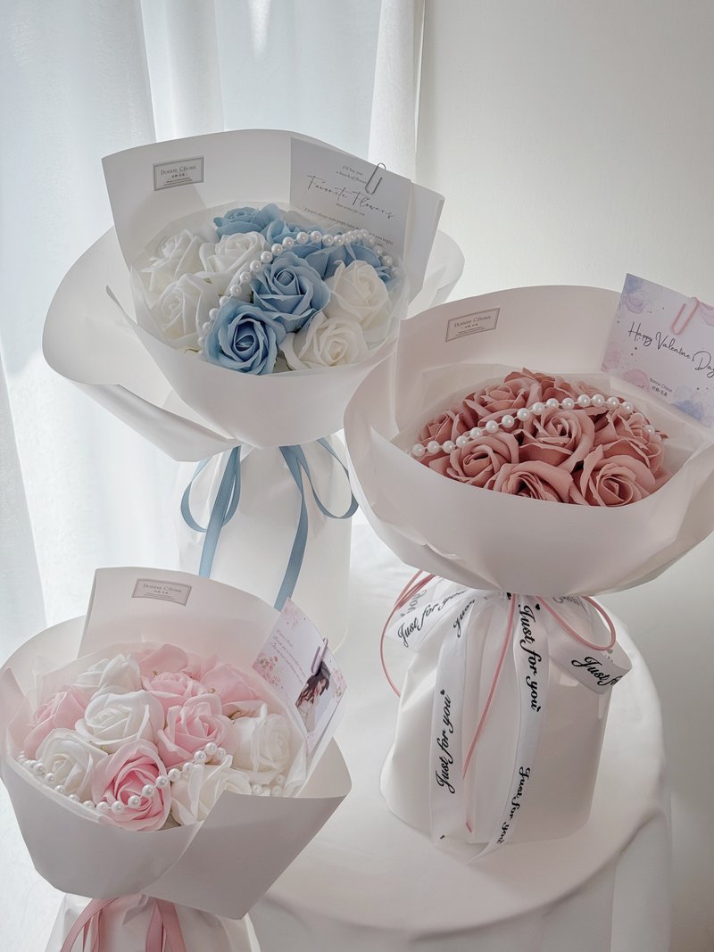 千元中型简约花束/浪漫花束/告白花束/香氛花束 - 干燥花/捧花 - 植物．花 白色