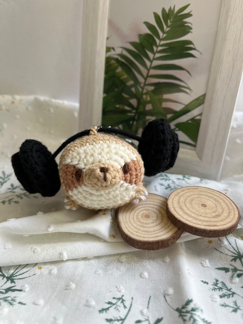 钩织勤力树懒匙扣 - 吊饰 - 棉．麻 卡其色