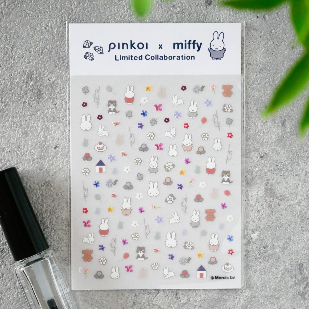 【Pinkoi x miffy】DIY彩绘指甲贴 | 米菲兔&押花 - 指甲油/指甲贴 - 其他材质 多色