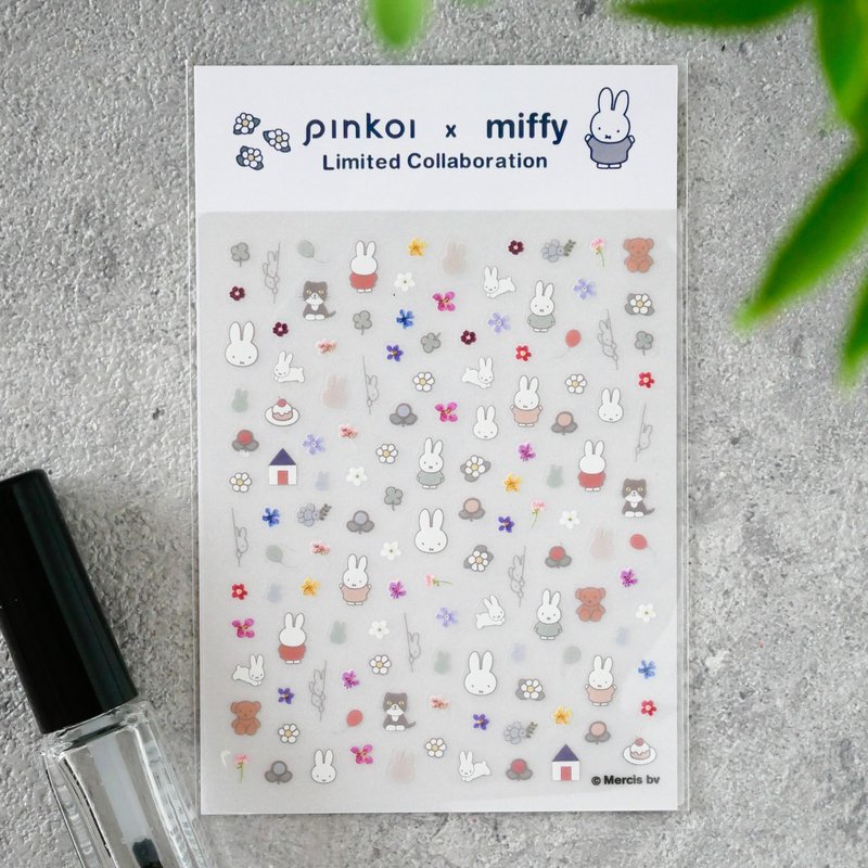 【Pinkoi x miffy】DIY彩绘指甲贴 | 米菲兔&押花 - 指甲油/指甲贴 - 其他材质 多色