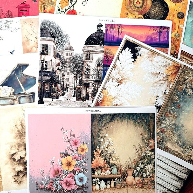 Z740+Z741+Z742+Z743+Z744+Z745 - 多种背景设计 - 贴纸 - 纸 