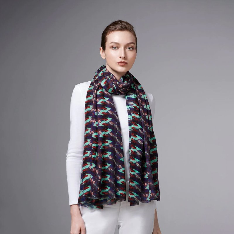 City Lights 城市之光 羊毛围巾 经典系列 - 围巾/披肩 - 羊毛 紫色