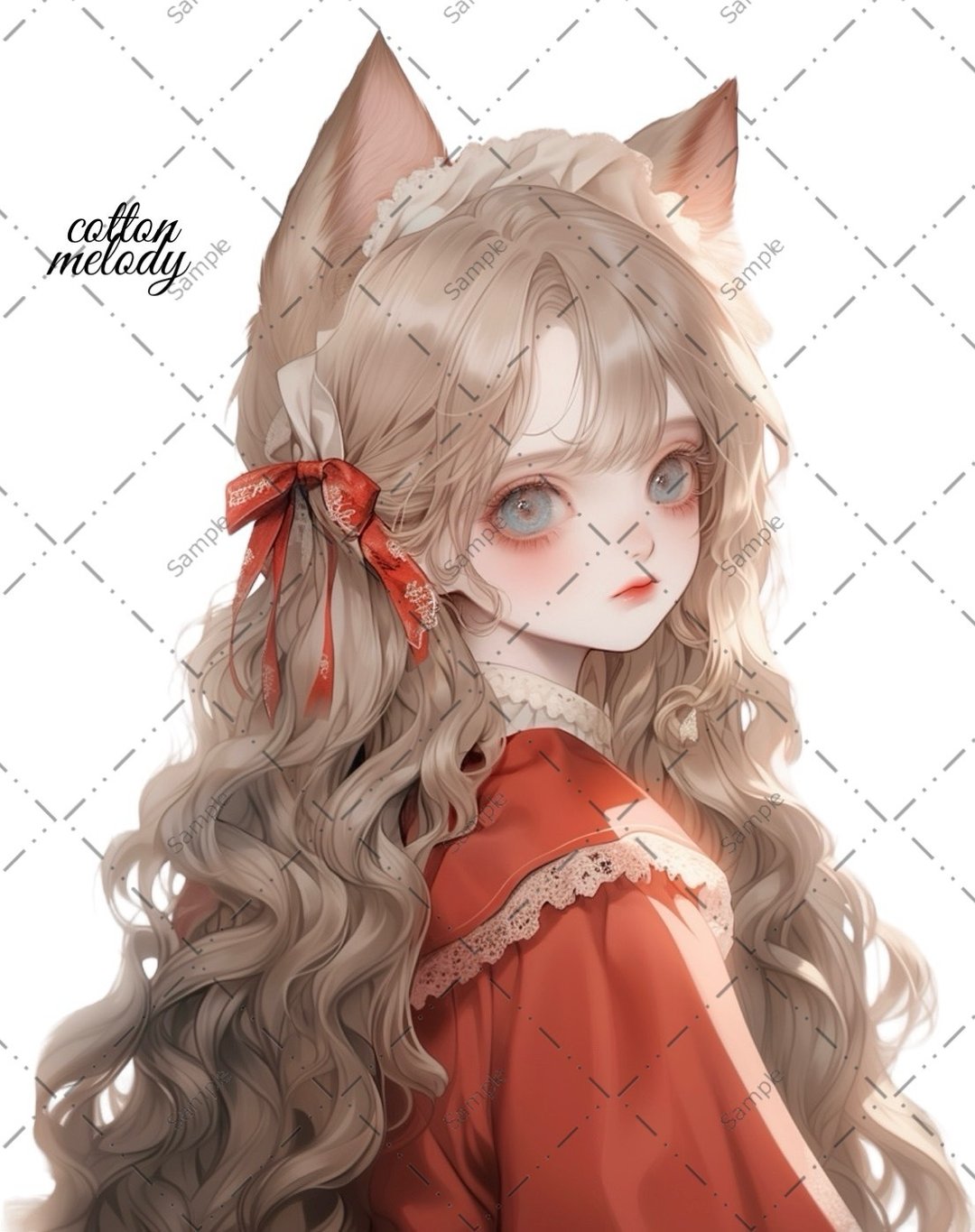 original sticker no.1141 人物贴纸 原创贴纸 女孩贴纸 原创人物贴纸 - 贴纸 - 纸 