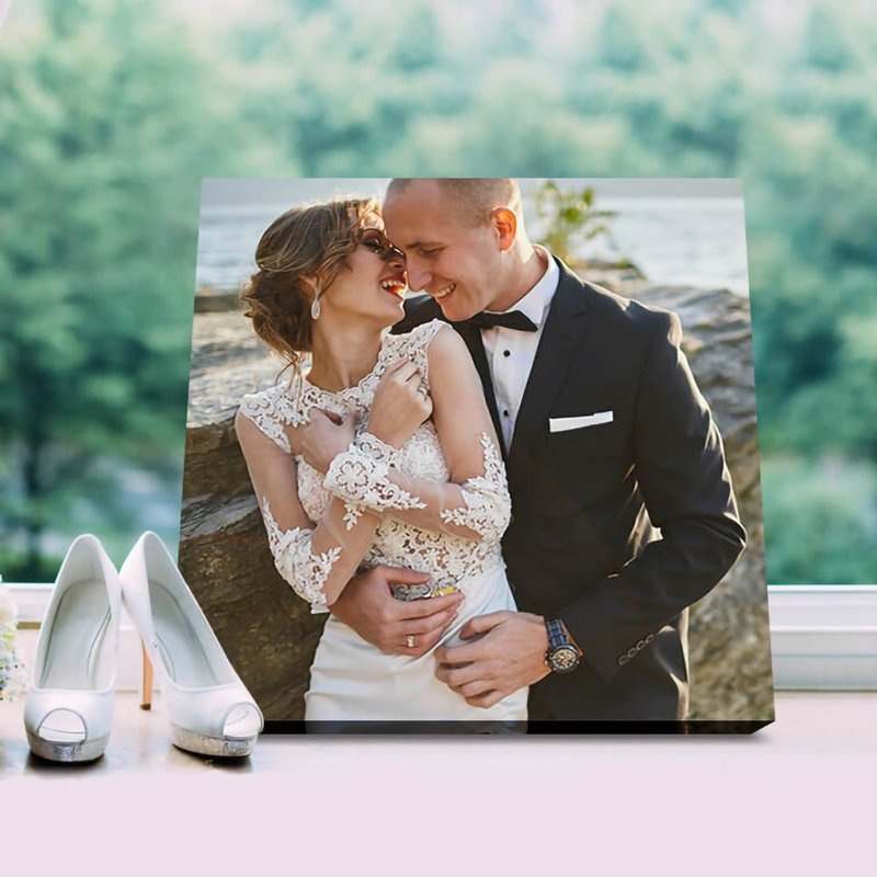 无框画 婚纱照 顶级画布/艺术微喷 可选24/30寸 - 画框/相框 - 木头 多色