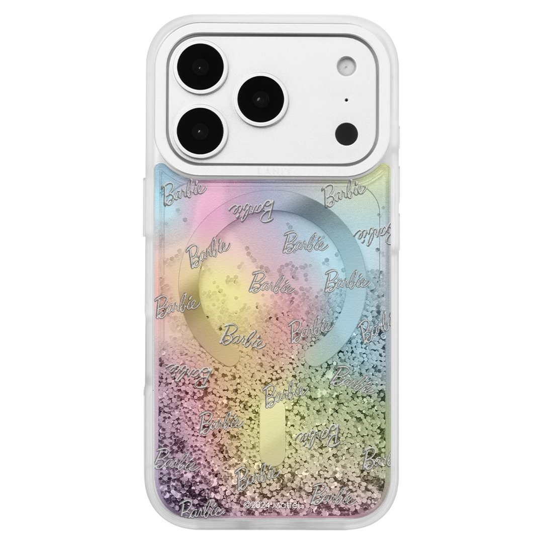 Barbie 彩虹流星雨流沙 iPhone 16 15 14 13 Pro Max 手机防摔壳 - 手机壳/手机套 - 环保材料 多色