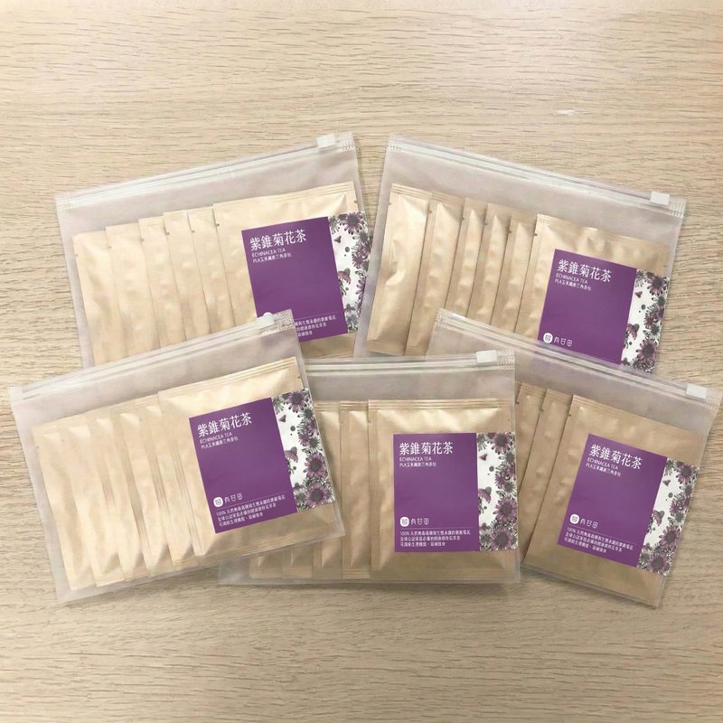 有甘田 X 农铭│台湾本土紫锥菊 季节应援五入组 - 茶 - 新鲜食材 卡其色