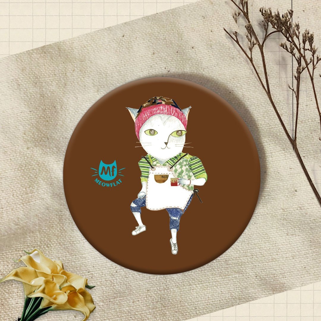 Meowflat 胸章/徽章/别针|大师猫系列 - 徽章/别针 - 塑料 
