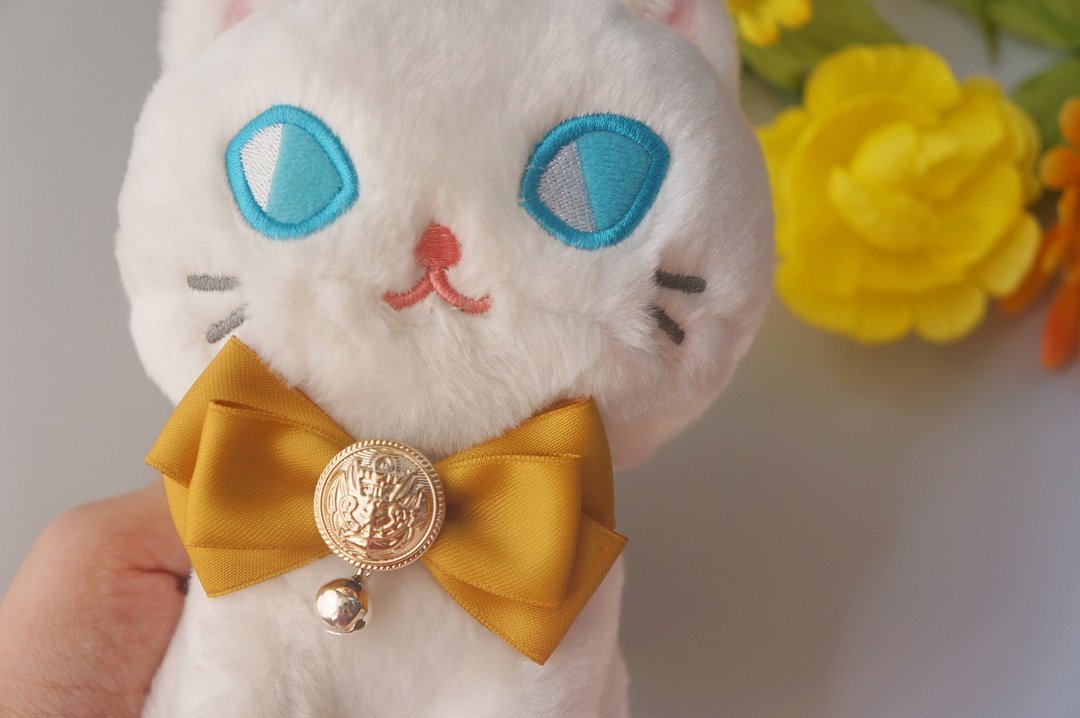 猫咪狗狗兔子鸭子-小型(P-S)-三角巾领巾项圈项链 猫咪安全扣 - 项圈/牵绳 - 其他材质 多色