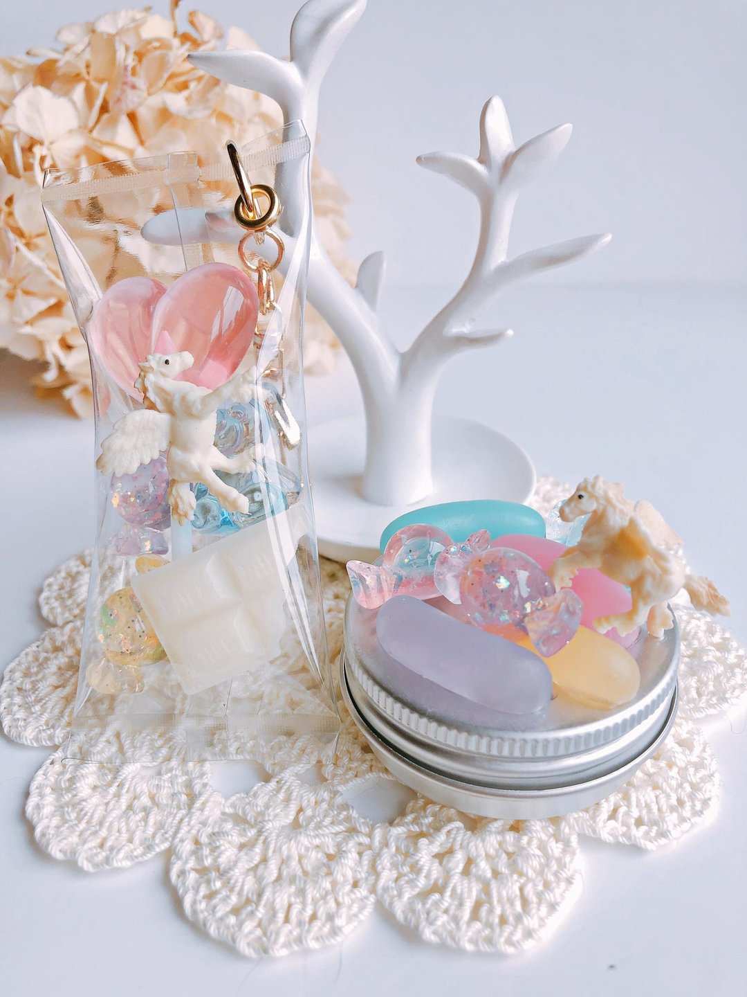 Yumekawa Pastel Candy's Bag Charm & Can Case 2 Pieces Fancy Sweet Sweets - 其他 - 塑料 