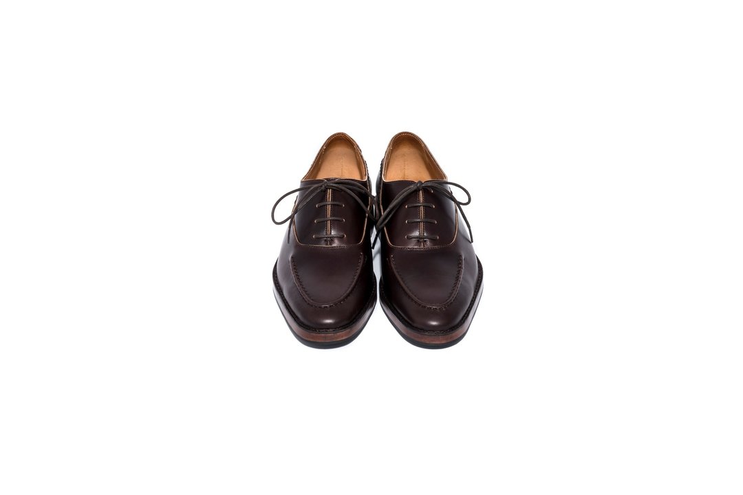 Stitching Sole_CYG_MTO - 男款牛津鞋/乐福鞋 - 真皮 咖啡色